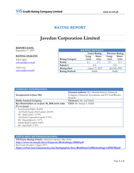Javedan Corporation Limited