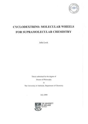 Cyclodextrins: Their Properties and Applications I