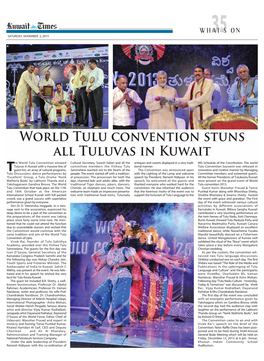 World Tulu Convention Stuns All Tuluvas in Kuwait