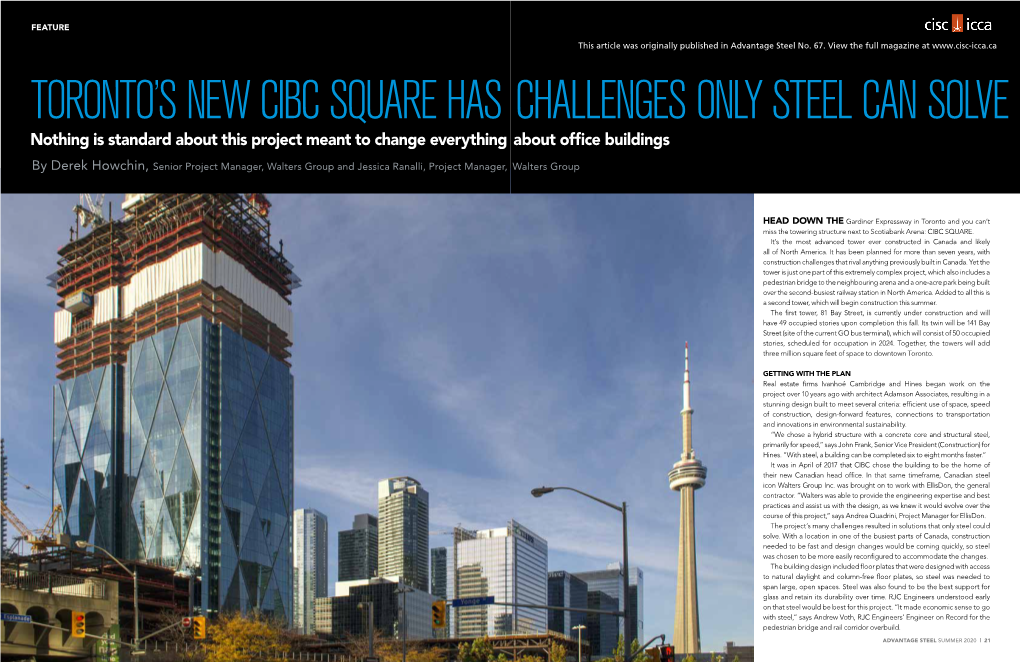 Toronto's New Cibc Square Has