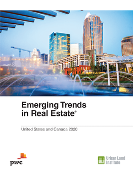 Emerging Trends in Real Estate 2020 Survey