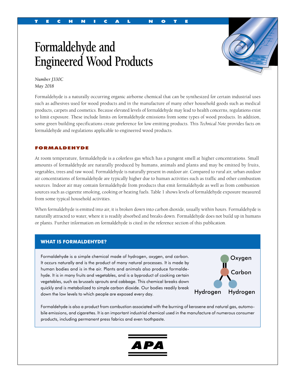 Formaldehyde and Engineered Wood Products