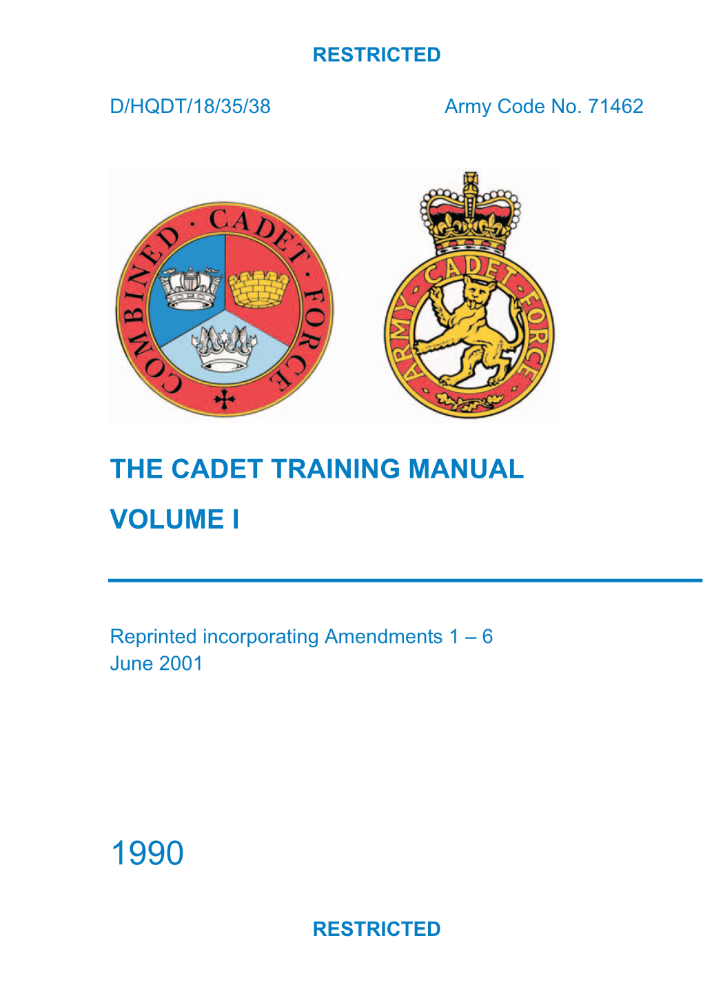 The Cadet Training Manual Volume I - DocsLib