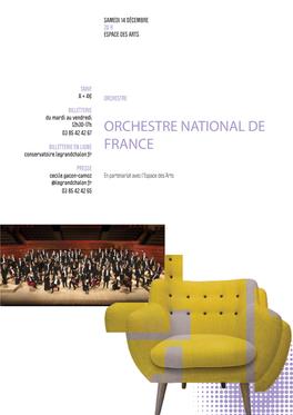 Orchestre National De France James Gaffigandirection Musicale