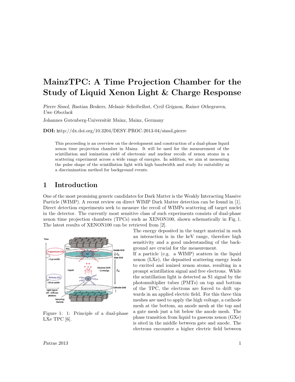 A Time Projection Chamber for the Study of Liquid Xenon Light & Charge Response