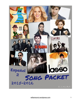 SP2 Songpacket 2015-16 Website