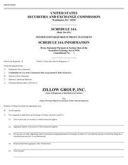 ZILLOW GROUP, INC. (Name of Registrant As Specified in Its Charter)