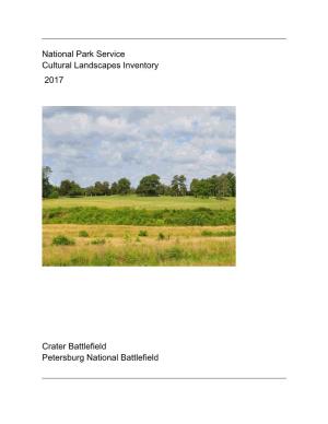 Cultural Landscapes Inventory: Crater Battlefield, Richmond National