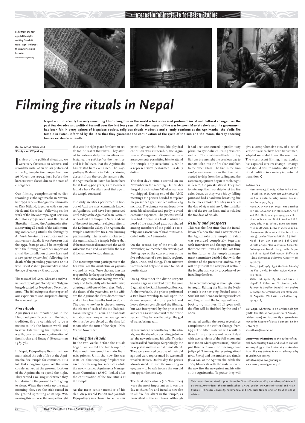Filming Fire Rituals in Nepal