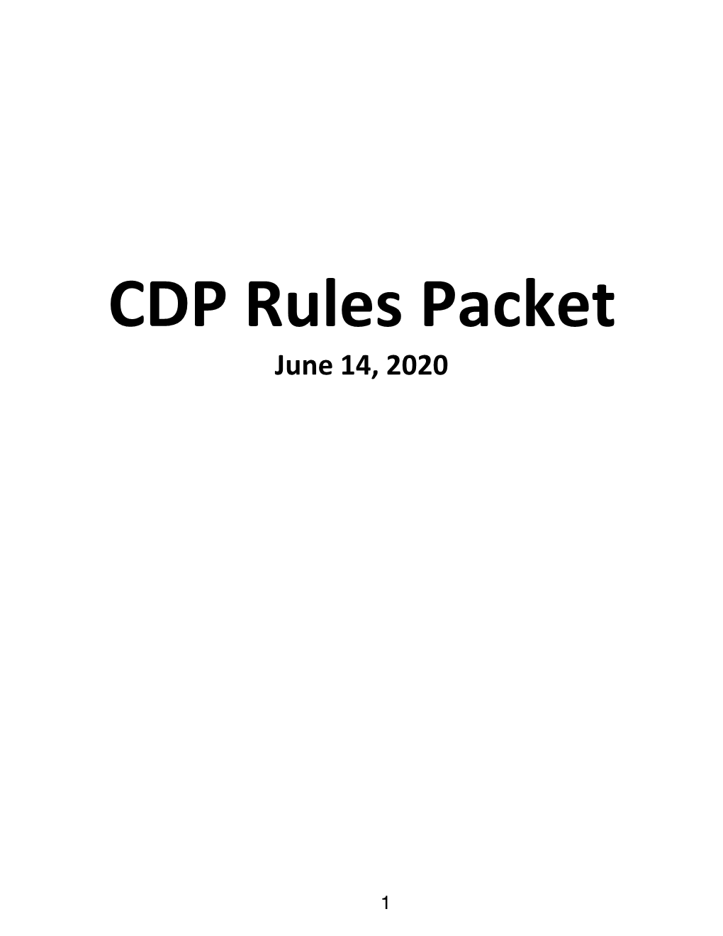 Rules Committee Packet