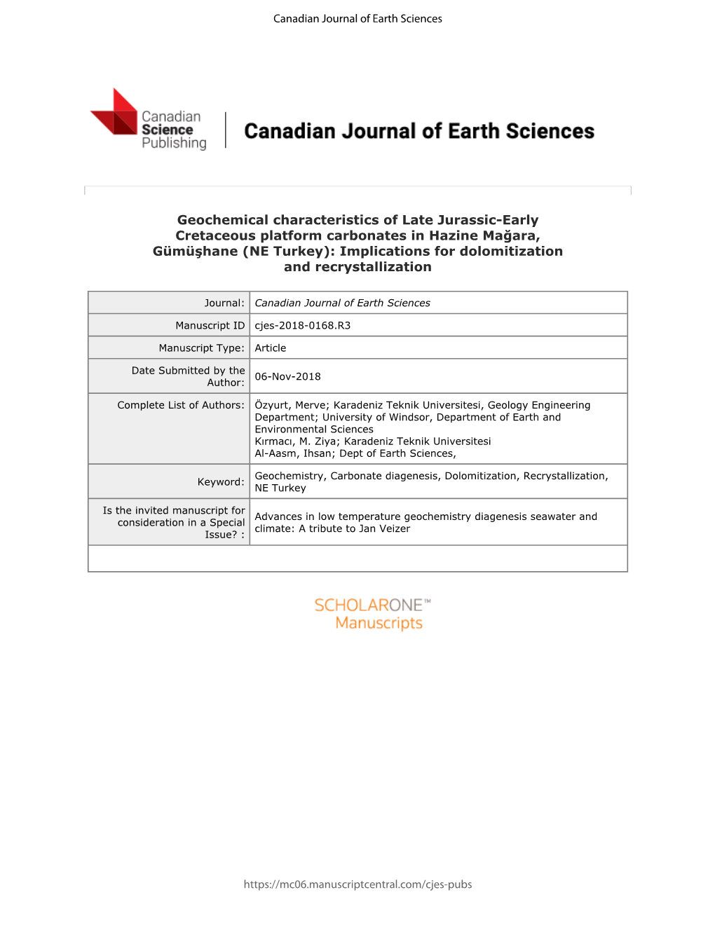 Geochemical Characteristics of Late Jurassic-Early Cretaceous