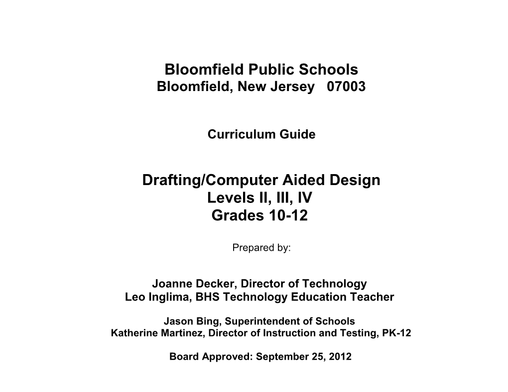 Drafting, Architecture and CAD 1