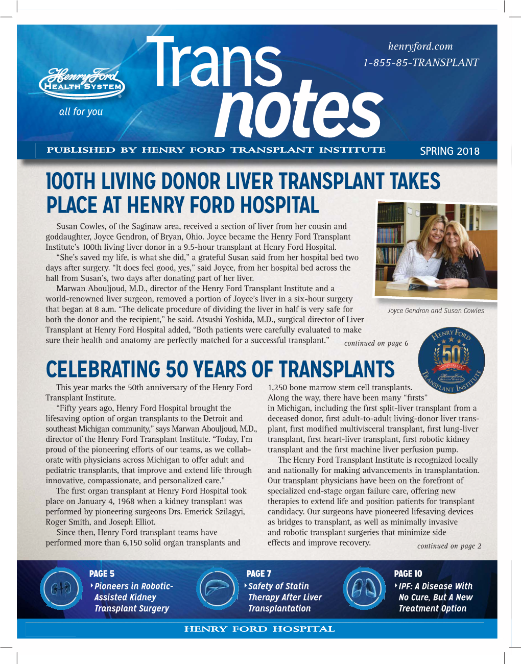 100Th Living Donor Liver Transplant Takes Place At
