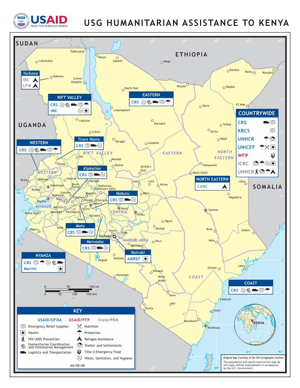 Usg Humanitarian Assistance to Kenya