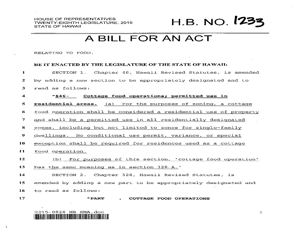 H. B. N~D. a Bill for An