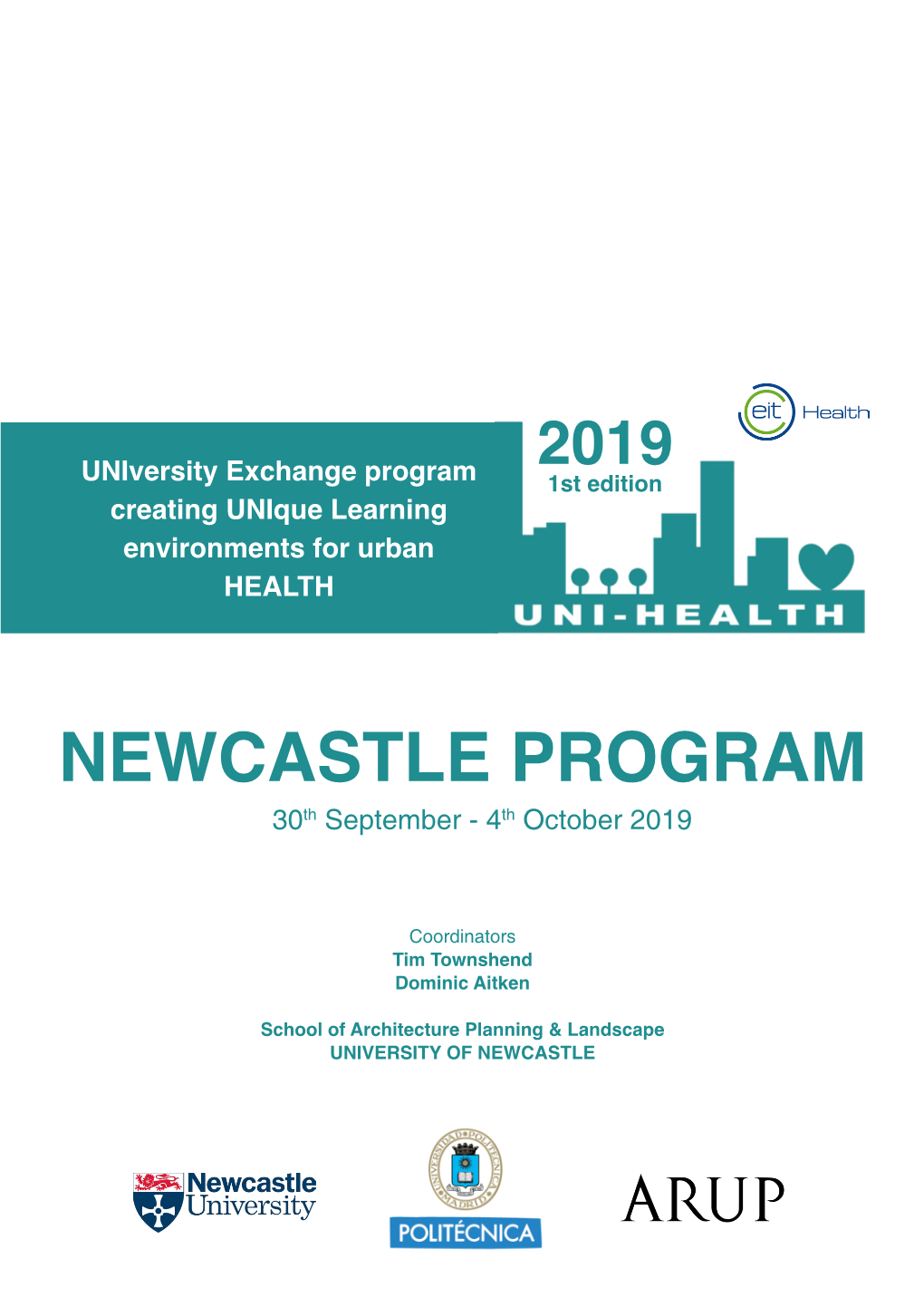 NEWCASTLE PROGRAM 30Th September - 4Th October 2019