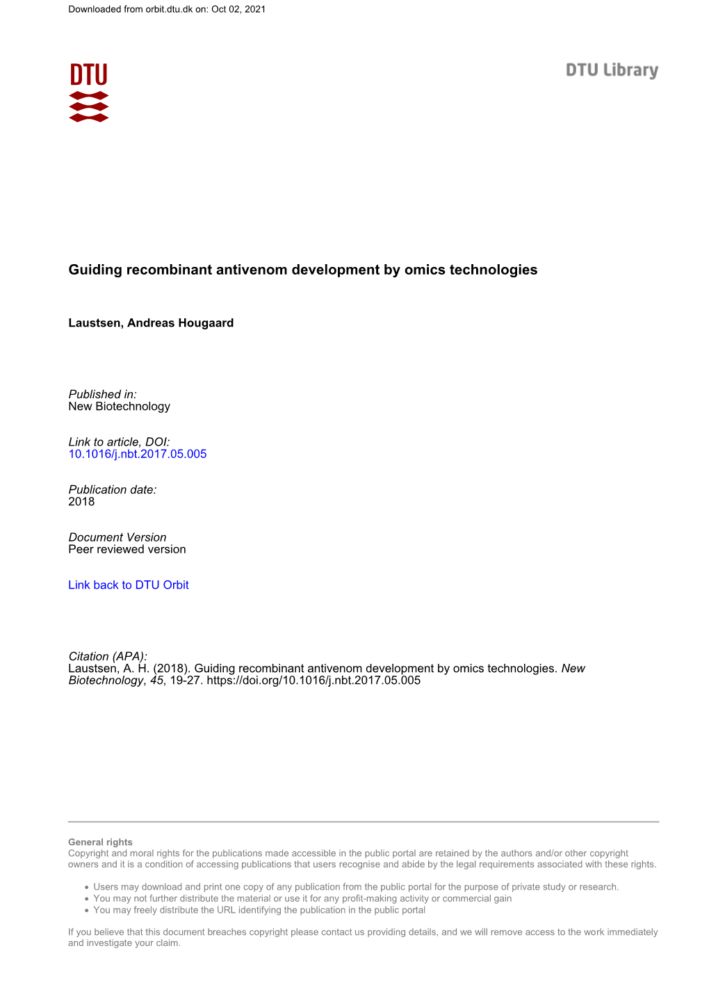 Guiding Recombinant Antivenom Development by Omics Technologies