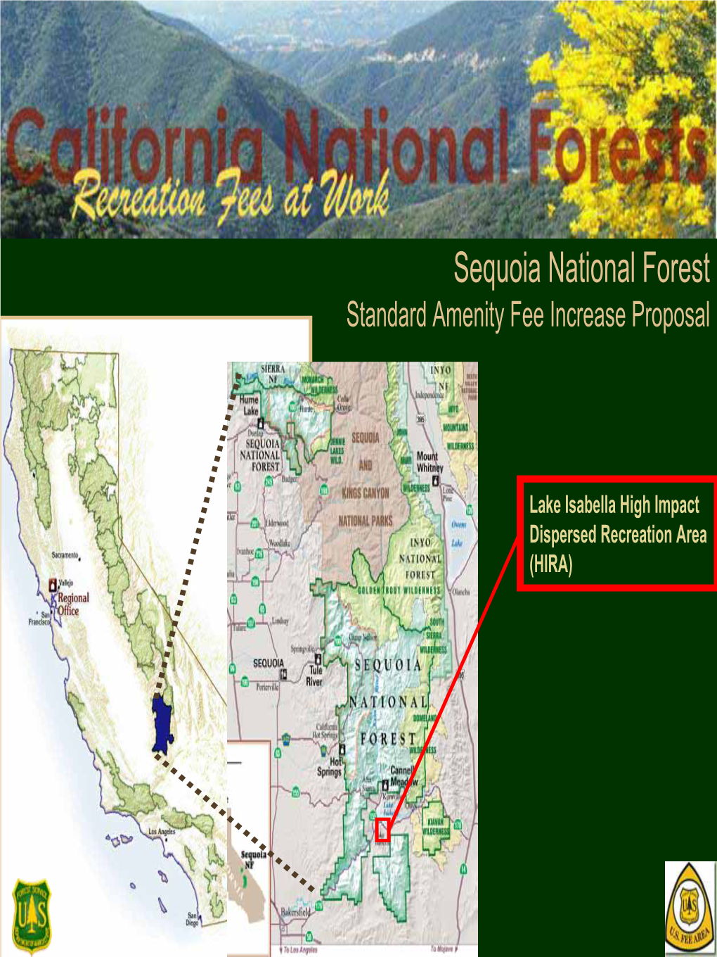 Sequoia National Forest Standard Amenity Fee Increase Proposal