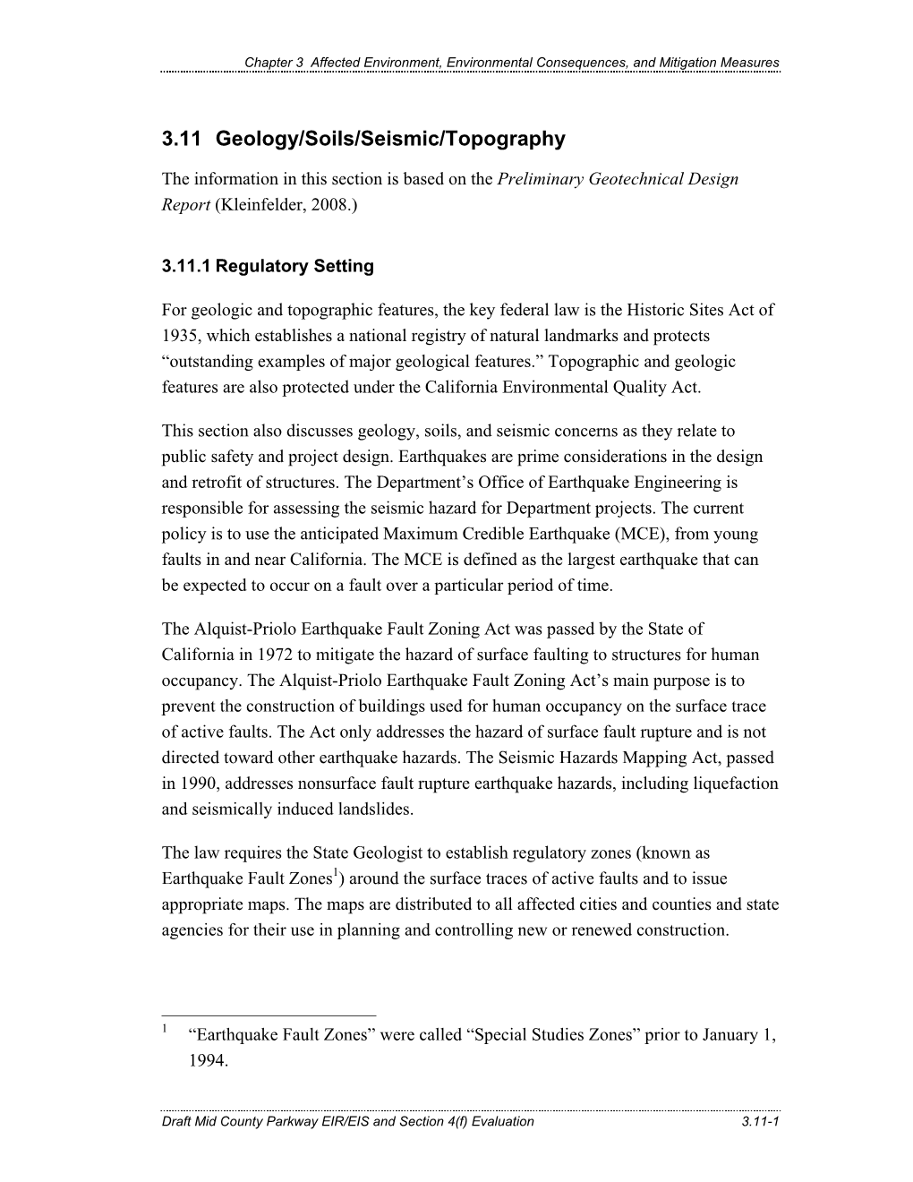 3.11 Geology/Soils/Seismic/Topography