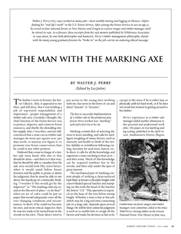 The Man with the Marking Axe