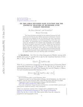 On the Large Deviation Rate Function for the Empirical Measures Of