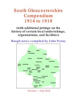 South Gloucestershire Compendium 1914 to 1918