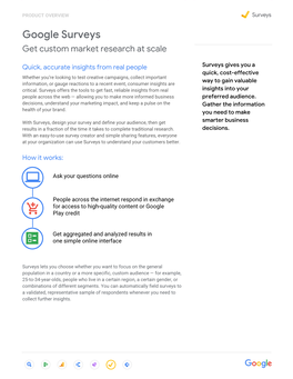 Google Surveys Get Custom Market Research at Scale