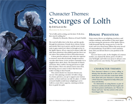 Scourges of Lolth by Erik Scott De Bie Illustration by Kieran Yanner