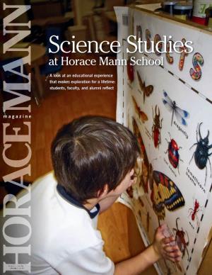 Science Studies at Horace Mann School, from the Nursery Division Through the Upper, Encourage Exploration