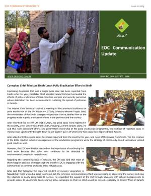 EOC COMMUNICATION UPDATE Issue No.169