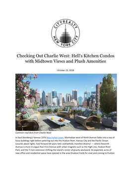 Hell's Kitchen Condos with Midtown Views and Plush Amenities