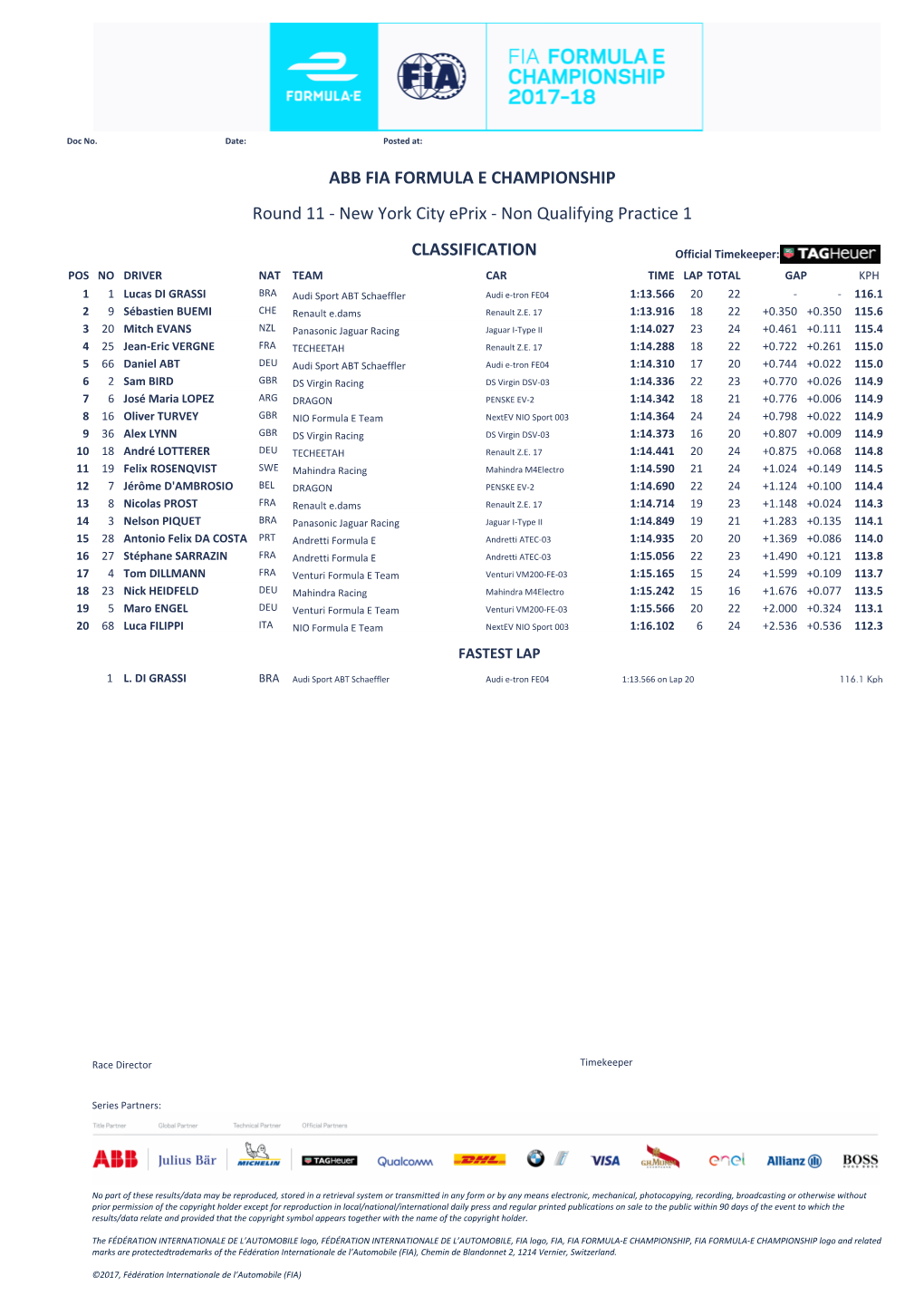 CLASSIFICATION Round 11