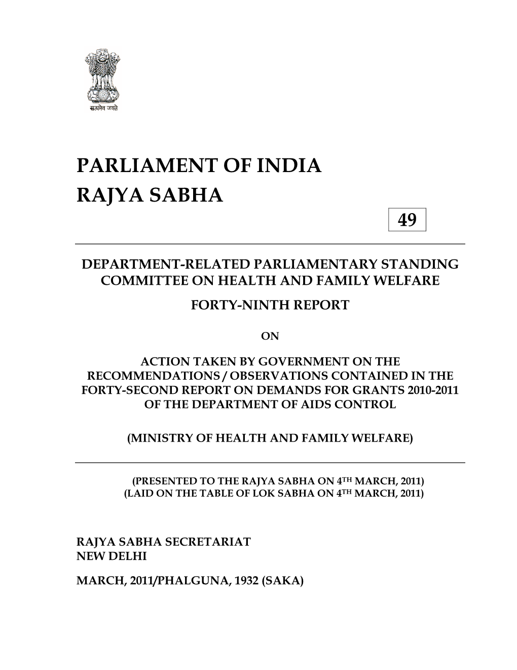 Parliament of India Rajya Sabha