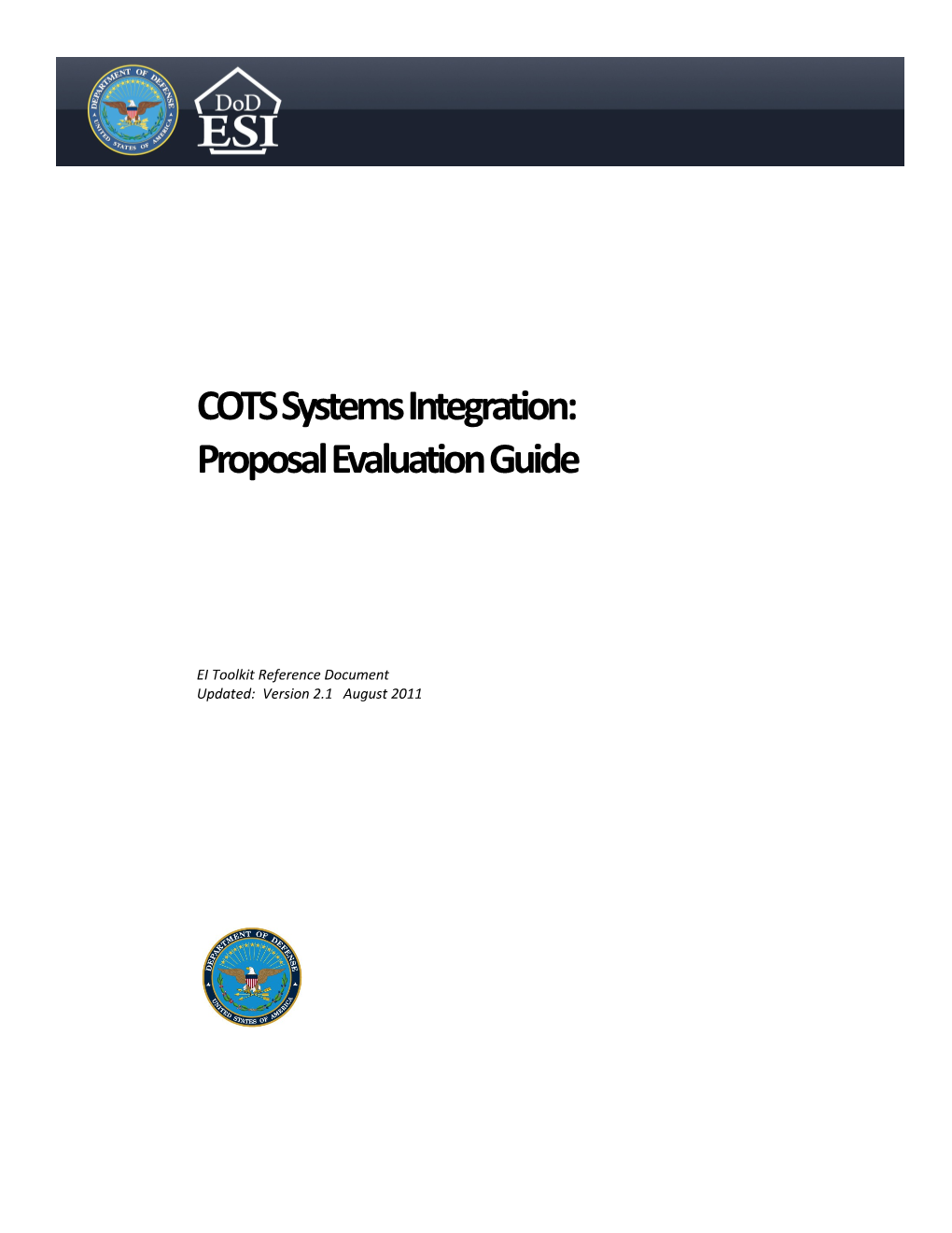 COTS Systems Integration