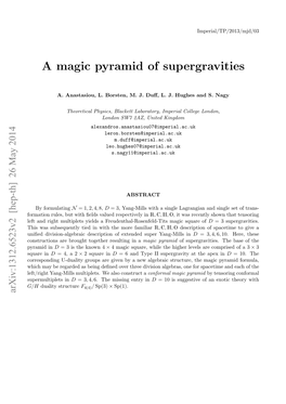 A Magic Pyramid of Supergravities