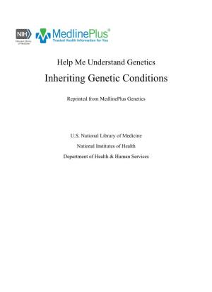 Inheriting Genetic Conditions