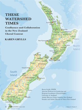 KAREN GRYLLS THESE WATERSHED TIMES Confluence