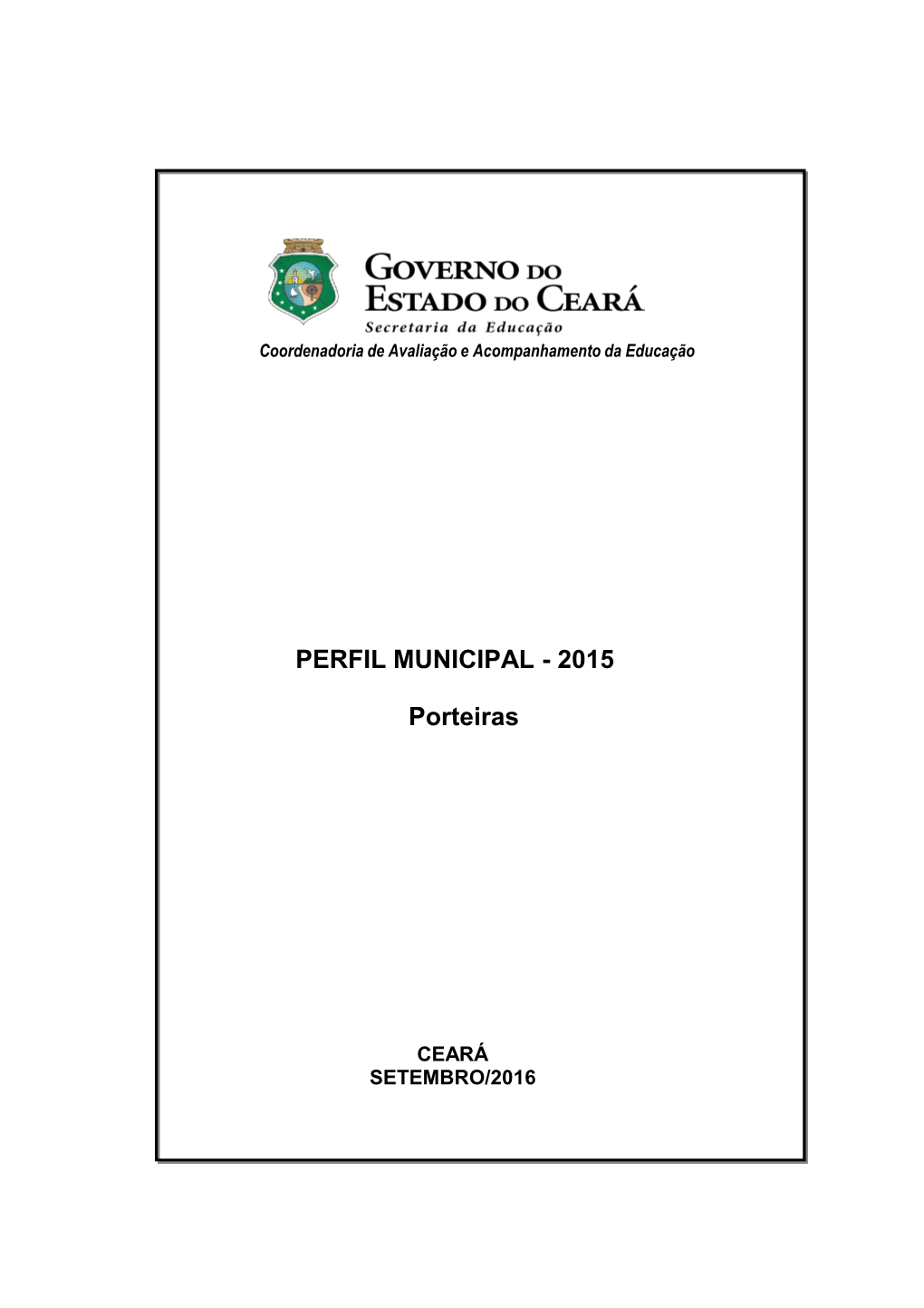 Porteiras PERFIL MUNICIPAL