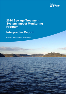 2014 Sewage Treatment System Impact Monitoring Program Interpretive Report