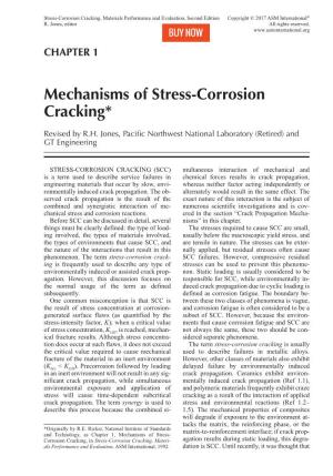 Mechanisms of Stress-Corrosion Cracking / 3