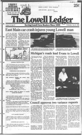 East Main Car Crash Injures Young Lowell Man