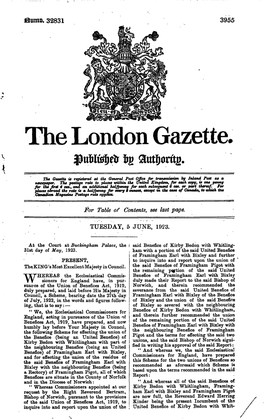 The London Gazette, Autfiorttj)