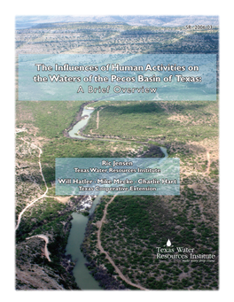 The Influences of Human Activities on the Waters of the Pecos Basin of Texas: a Brief Overview