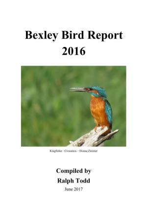 Bexley Bird Report 2016