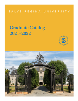 Graduate Catalog 2021–2022