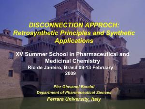 Disconnection Approach Retrosynthetic Analysis