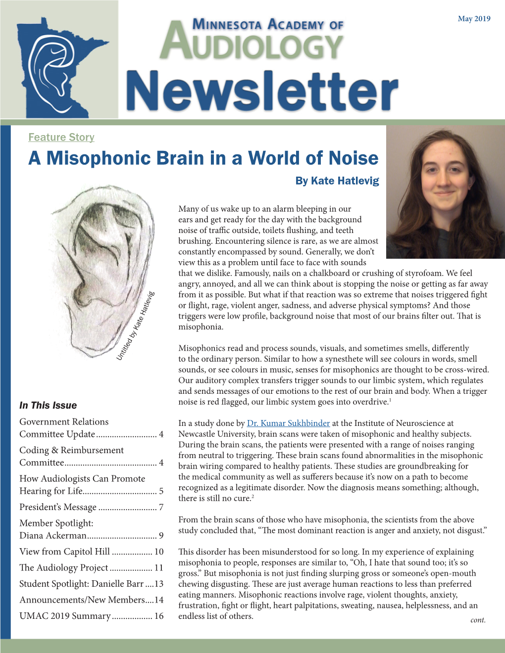 A Misophonic Brain in a World of Noise by Kate Hatlevig