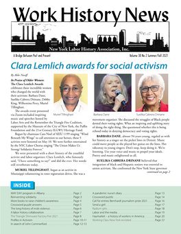 Clara Lemlich Awards for Social Activism