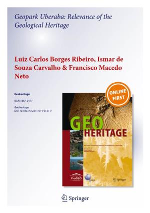 Geopark Uberaba: Relevance of the Geological Heritage