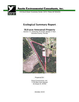 Ecological Summary Report